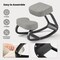 Costway Rocking Kneeling Chair Ergonomic Posture Correcting Back Pain Padded Cushion